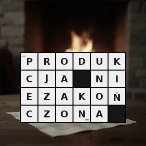 Hasło krzyżówkowe produkcja która jest w trakcie realizacji w dniu bilansu księgowego - produkcja niezakończona – rozwiązanie, synonimy, podpowiedzi i definicje krzyżówkowe